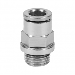 QM-AD-06-G14 Фитинг прямой, 6мм x G 1/4 (наруж.резьба)