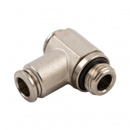 EMH04-02G-A Штуцер угловой с серьгой латунь G1/4 4мм